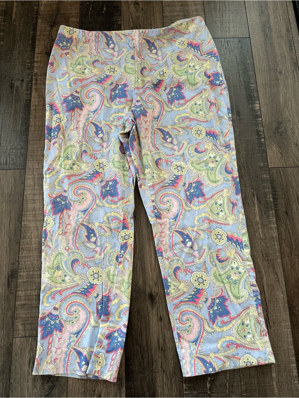 Lauren Ralph Lauren Women's Paisley floral capri Pants slacks sz 16W Spring